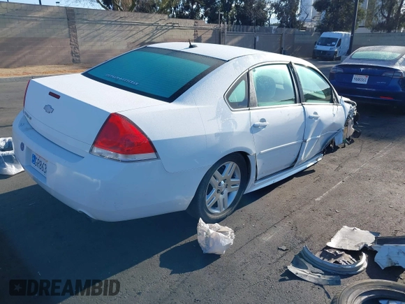 2013 Chevrolet Impala LT with VIN 2G1WG5E3XD1265193, listed as a IAAI auction lot 41948228 with 171,122 mi miles and . Bid and sale history available at DreamBid. Image 4.