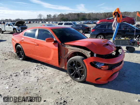 2021 Dodge Charger GT with VIN 2C3CDXHG2MH661448, listed as a Copart auction lot 88794705 with 62,194 mi miles and Salvage Title. Bid and sale history available at DreamBid. Image 4.