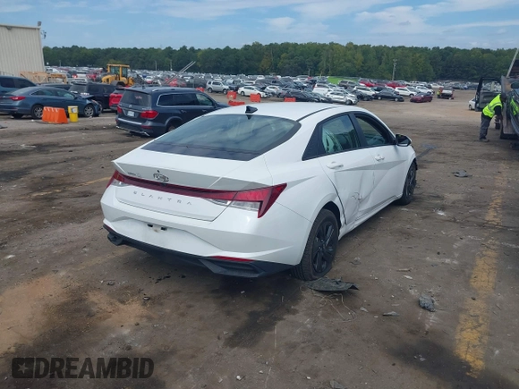 2021 Hyundai Elantra SEL with VIN 5NPLS4AG4MH016673, listed as a IAAI auction lot 40142092 with 50,088 mi miles. Bid and sale history available at carsss.com. Image 4.