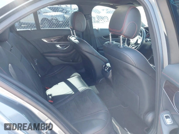 2018 Mercedes-Benz C 43 AMG with VIN 55SWF6EBXJU265001, listed as a IAAI auction lot 42184097 with 50,800 mi miles and . Bid and sale history available at DreamBid. Image 8.
