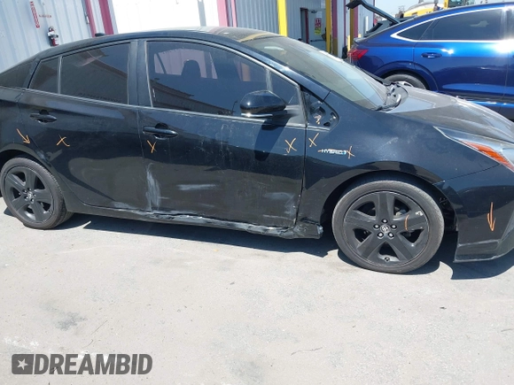 2017 Toyota Prius Two with VIN JTDKBRFU1H3036243, listed as a IAAI auction lot 41991623 with 88,626 mi miles. Bid and sale history available at carsss.com. Image 6.
