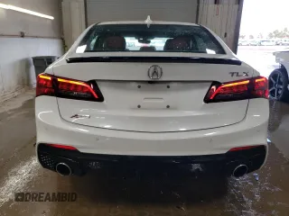 2019 Acura TLX w/A-Spec Pkg with VIN 19UUB1F62KA002053, listed as a Copart auction lot 46813715 with 64,280 mi miles and Salvage title. Bid and sale history available at DreamBid. Image 6.