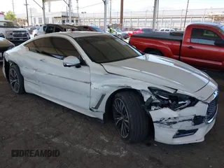 2018 Infiniti Q60 Luxe z VIN JN1EV7EK8JM341167, wystawiony jako IAAI lot #42238663 z przebiegiem 50 809 mil mil oraz . Historia ofert i sprzedaży dostępna na DreamBid. Obrazek 1.