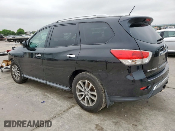 2015 Nissan Pathfinder SV with VIN 5N1AR2MM2FC686905, listed as a Copart auction lot 55437315 with 150,656 mi miles and Salvage title. Bid and sale history available at DreamBid. Image 2.