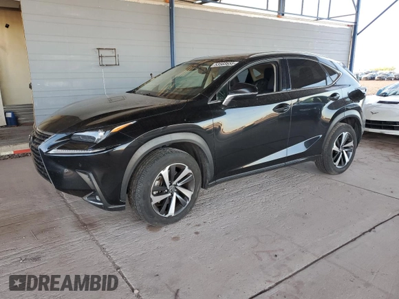 2020 Lexus NX 300 with VIN JTJGARBZ0L5008616, listed as a Copart auction lot 53568655 with 59,370 mi miles and Salvage title. Bid and sale history available at DreamBid. Image 1.