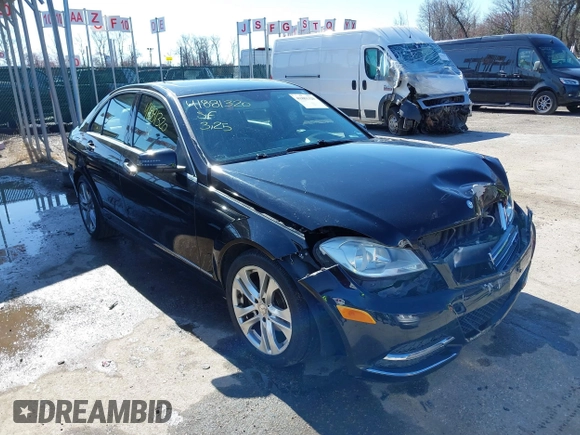 2012 Mercedes-Benz C 300 Sport with VIN WDDGF8BB0CA627411, listed as a IAAI auction lot 41881320 with 157,980 mi miles and . Bid and sale history available at DreamBid. Image 1.