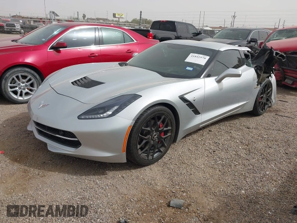 2017 Chevrolet Corvette 3LT z VIN 1G1YF2D75H5107508, wystawiony jako IAAI lot #41841970 z przebiegiem 107 296 mil mil oraz . Historia ofert i sprzedaży dostępna na DreamBid. Obrazek 2.