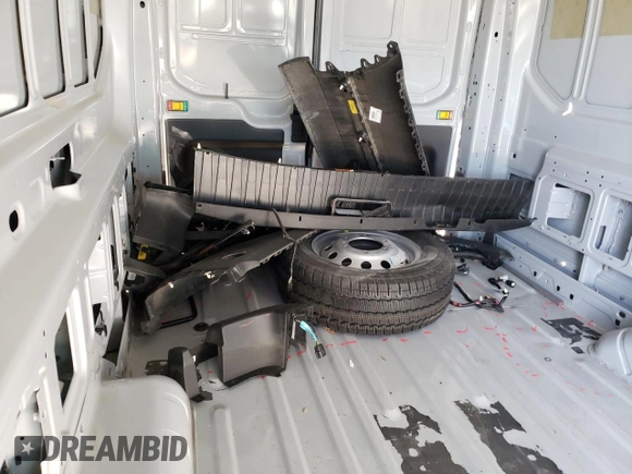 2024 Ford Transit with VIN 1FTBW3UGXRKA44492, listed as a Copart auction lot 42165685 with 5,879 mi miles and Salvage Title. Bid and sale history available at DreamBid. Image 13.