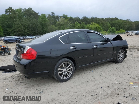 2006 Infiniti M with VIN JNKAY01FX6M254928, listed as a Copart auction lot 58397825 with Not provided miles and Salvage title. Bid and sale history available at DreamBid. Image 3.