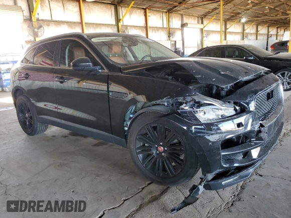 2019 Jaguar F-Pace 30t Portfolio with VIN SADCN2GX5KA368284, listed as a Copart auction lot 54786875 with 53,328 mi miles and Salvage title. Bid and sale history available at DreamBid. Image 4.