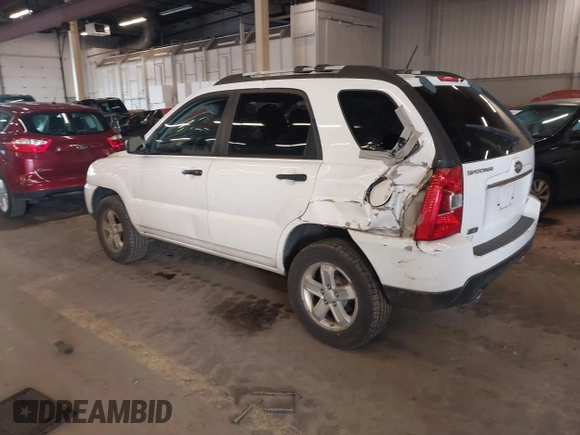 2009 Kia Sportage LX with VIN KNDJE723497563630, listed as a IAAI auction lot 41911423 with 213,040 mi miles. Bid and sale history available at carsss.com. Image 3.