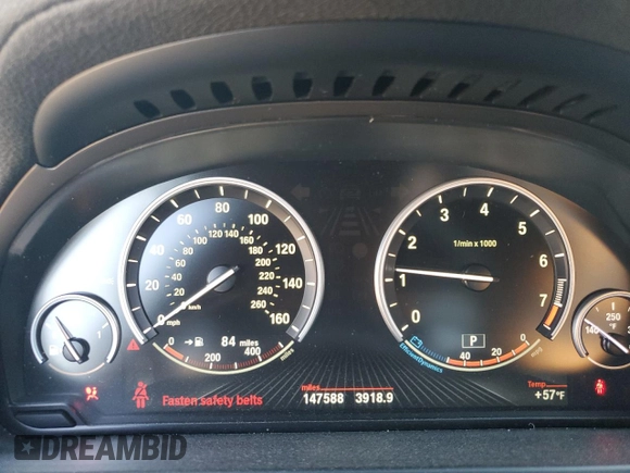 2013 BMW 7 Series 740Li xDrive with VIN WBAYF4C53DD281514, listed as a Copart auction lot 88701085 with 147,588 mi miles and Salvage title. Bid and sale history available at DreamBid. Image 9.