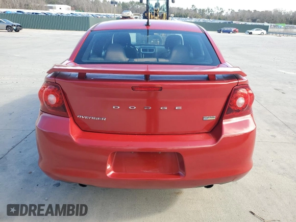 2012 Dodge Avenger SXT Plus with VIN 1C3CDZEG4CN309865, listed as a Copart auction lot 46498895 with 163,781 mi miles and Salvage Title. Bid and sale history available at carsss.com. Image 6.