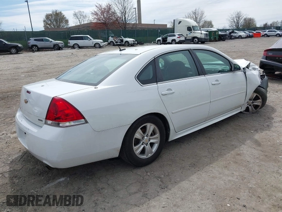 2014 Chevrolet Impala LS with VIN 2G1WA5E38E1141734, listed as a IAAI auction lot 41942551 with 110,805 mi miles and . Bid and sale history available at DreamBid. Image 4.
