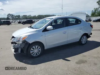 2021 Mitsubishi Mirage ES with VIN ML32FUFJ8MHF07532, listed as a Copart auction lot 57501365 with 56,854 mi miles and Salvage title. Bid and sale history available at DreamBid. Image 1.