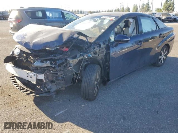 2017 Toyota Mirai z VIN JTDBVRBD4HA003455, wystawiony jako Copart lot #56256935 z przebiegiem Nie podano mil oraz Szkoda całkowita • Salvage title. Historia ofert i sprzedaży dostępna na DreamBid. Obrazek 1.