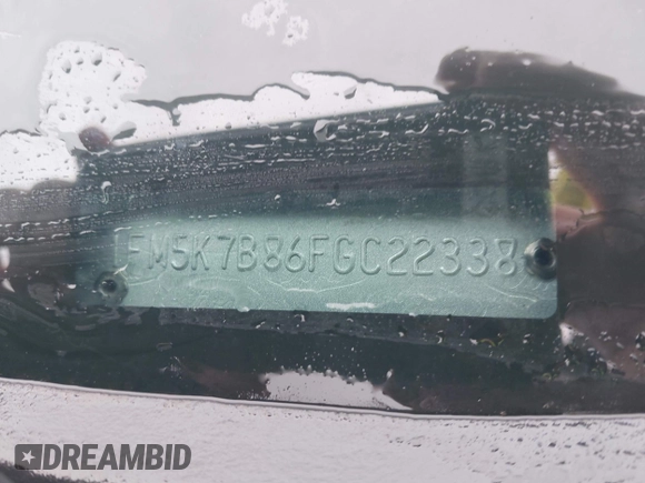 2015 Ford Explorer с VIN 1FM5K7B86FGC22338, выставлен на аукционе IAAI как лот 42124442 с пробегом Не указан миль и . История ставок и продаж доступна на DreamBid. Изображение 9.