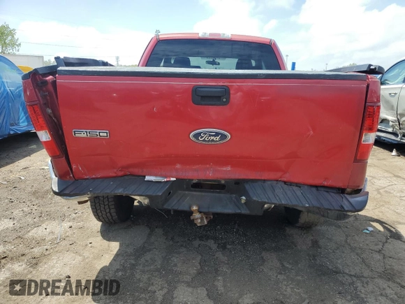2007 Ford F-150 STX with VIN 1FTRX12W27FA38928, listed as a Copart auction lot 56470545 with 169,874 mi miles and Salvage title. Bid and sale history available at DreamBid. Image 6.