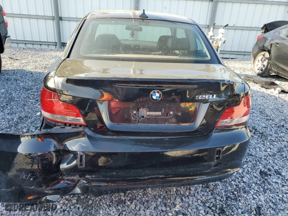 2011 BMW 1 Series 128i with VIN WBAUP7C54BVK78416, listed as a Copart auction lot 49027615 with 172,409 mi miles and Salvage Title. Bid and sale history available at carsss.com. Image 6.