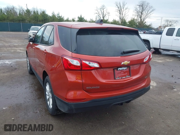 2020 Chevrolet Equinox LS z VIN 2GNAXSEV3L6216007, wystawiony jako IAAI lot #41889041 z przebiegiem 96 406 mil mil oraz . Historia ofert i sprzedaży dostępna na DreamBid. Obrazek 3.