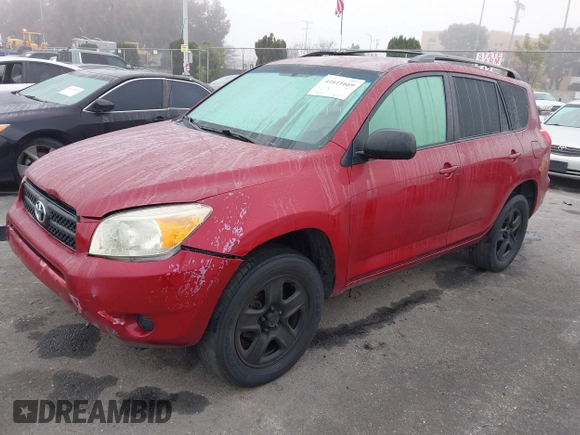 2008 Toyota RAV4 with VIN JTMZD33V686061866, listed as a IAAI auction lot 41611669 with 120,955 mi miles. Bid and sale history available at carsss.com. Image 2.