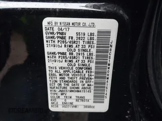 2017 Infiniti QX70 with VIN JN8CS1MW0HM415145, listed as a IAAI auction lot 41557578 with 42,502 mi miles and . Bid and sale history available at DreamBid. Image 9.