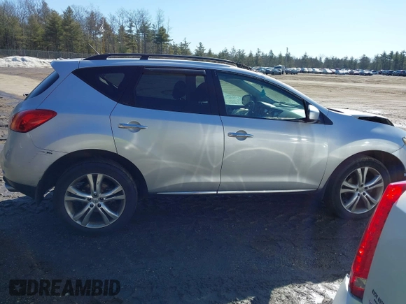 2009 Nissan Murano S with VIN JN8AZ18W99W136361, listed as a IAAI auction lot 41799187 with 145,276 mi miles and . Bid and sale history available at carsss.com. Image 13.