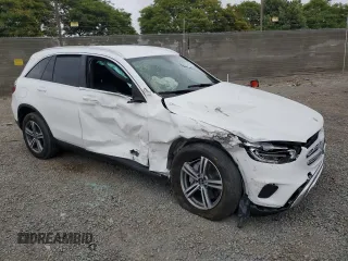 2020 Mercedes-Benz GLC 300 with VIN WDC0G8DB8LF698908, listed as a Copart auction lot 59491365 with 58,566 mi miles and Salvage title. Bid and sale history available at DreamBid. Image 4.