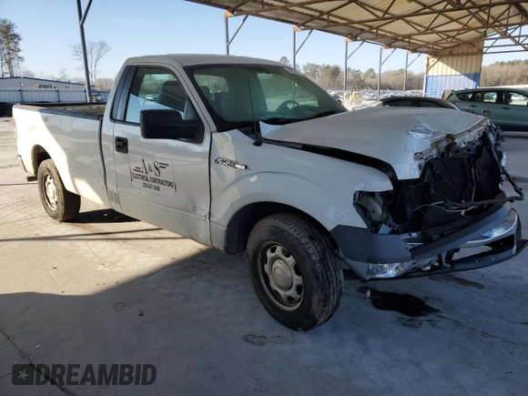 2013 Ford F-150 XL with VIN 1FTNF1CF2DKG13001, listed as a Copart auction lot 42028365 with 224,668 mi miles and Salvage Title. Bid and sale history available at carsss.com. Image 4.