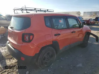 2018 Jeep Renegade Sport with VIN ZACCJBAB2JPJ31557, listed as a Copart auction lot 43350945 with 222,723 mi miles and Salvage Title. Bid and sale history available at DreamBid. Image 3.