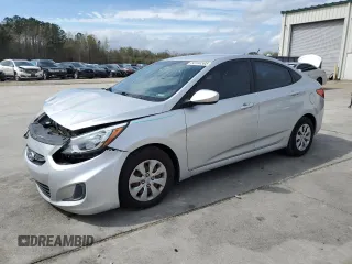 2016 Hyundai Accent SE with VIN KMHCT4AE8GU983076, listed as a Copart auction lot 50184595 with 90,658 mi miles and Salvage Title. Bid and sale history available at carsss.com. Image 1.