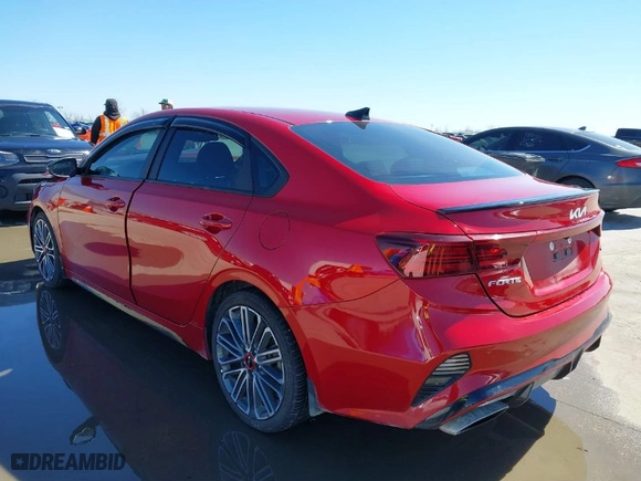 2022 Kia Forte GT with VIN 3KPF44AC2NE485559, listed as a IAAI auction lot 41691638 with 69,963 mi miles. Bid and sale history available at carsss.com. Image 3.