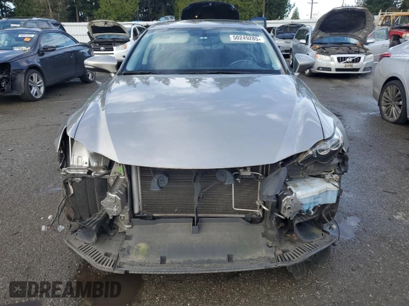 2014 Lexus IS 250 with VIN JTHBF1D21E5032098, listed as a Copart auction lot 50249285 with 81,821 mi miles and Salvage Title. Bid and sale history available at DreamBid. Image 5.
