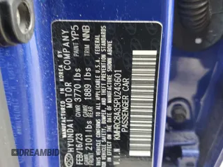 2023 Hyundai Venue Limited with VIN KMHRC8A35PU243601, listed as a Copart auction lot 55655755 with 21,571 mi miles and Clean Title. Bid and sale history available at DreamBid. Image 13.