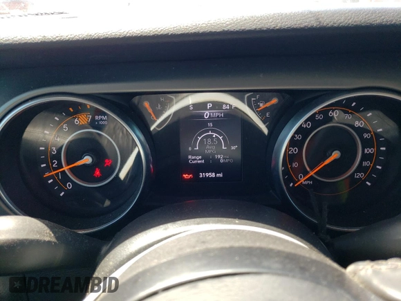 2020 Jeep Wrangler Unlimited Sport S z VIN 1C4HJXDN4LW190062, wystawiony jako Copart lot #52569425 z przebiegiem 31 958 mil mil oraz Szkoda całkowita • Salvage title. Historia ofert i sprzedaży dostępna na DreamBid. Obrazek 9.