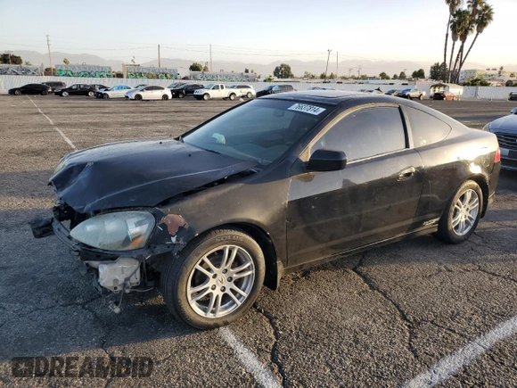 2006 Acura RSX with VIN JH4DC54846S020172, listed as a Copart auction lot 76637814 with 176,227 mi miles and Salvage Title. Bid and sale history available at carsss.com. Image 1.
