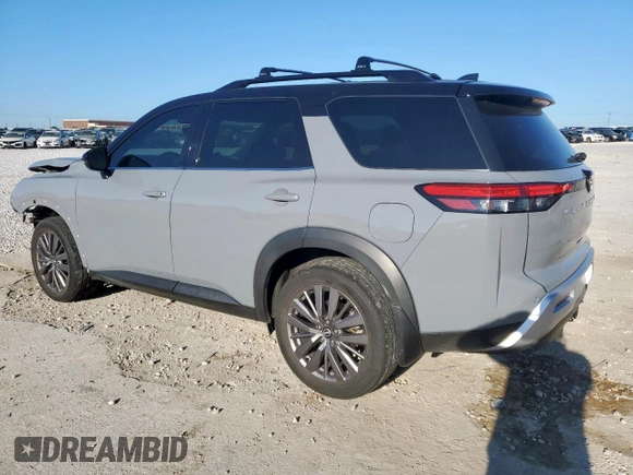 2023 Nissan Pathfinder SL with VIN 5N1DR3CB5PC262770, listed as a Copart auction lot 56664725 with 25,896 mi miles and Salvage title. Bid and sale history available at DreamBid. Image 2.