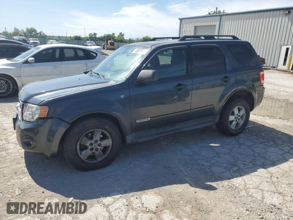 2008 Ford Escape XLT with VIN 1FMCU03198KA67732, listed as a Copart auction lot 56878455 with 105,619 mi miles and Salvage title. Bid and sale history available at DreamBid. Image 1.