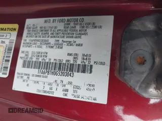 2016 Ford Mustang EcoBoost with VIN 1FA6P8TH0G5203043, listed as a IAAI auction lot 41690194 with Not provided miles and . Bid and sale history available at DreamBid. Image 9.