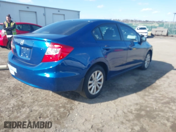 2012 Honda Civic EX-L with VIN 19XFB2F90CE300378, listed as a IAAI auction lot 41875204 with Not Provided miles and . Bid and sale history available at DreamBid. Image 4.