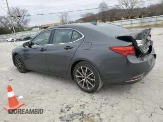 2015 Acura TLX V6 Advance with VIN 19UUB2F77FA002604, listed as a Copart auction lot 48349805 with 125,276 mi miles and Salvage Title. Bid and sale history available at carsss.com. Image 2.