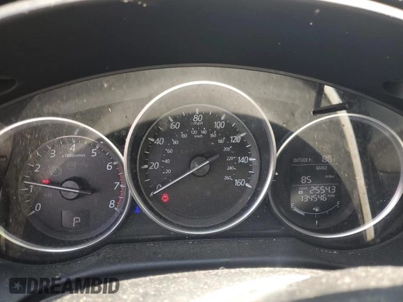 2016 Mazda CX-5 Sport with VIN JM3KE4BY3G0765905, listed as a Copart auction lot 61874165 with 134,546 mi miles and Salvage title. Bid and sale history available at DreamBid. Image 9.
