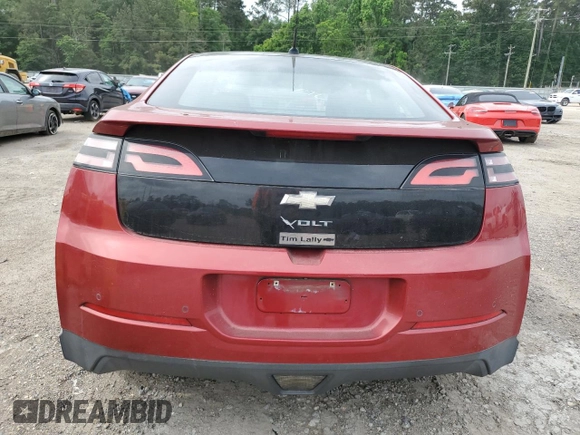 2012 Chevrolet Volt with VIN 1G1RD6E42CU103405, listed as a Copart auction lot 55751645 with 51,542 mi miles and Clean Title. Bid and sale history available at carsss.com. Image 6.