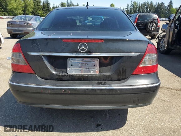 2007 Mercedes-Benz E 350 with VIN WDBUF56X37B018457, listed as a Copart auction lot 54851835 with 133,298 mi miles and Salvage Title. Bid and sale history available at carsss.com. Image 6.