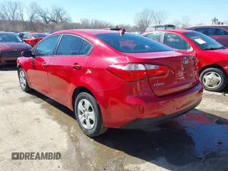 2016 Kia Forte LX with VIN KNAFX4A61G5523747, listed as a IAAI auction lot 41816126 with 117,760 mi miles. Bid and sale history available at carsss.com. Image 3.