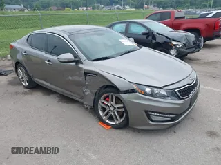 2013 Kia Optima SX with VIN 5XXGR4A62DG105805, listed as a IAAI auction lot 42492169 with 134,908 mi miles and . Bid and sale history available at DreamBid. Image 1.
