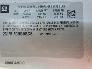2011 Chevrolet Camaro 1LT z VIN 2G1FB1ED8B9168038, wystawiony jako Copart lot #58329815 z przebiegiem 121 889 mil mil oraz Czysty tytuł • Clean title. Historia ofert i sprzedaży dostępna na DreamBid. Obrazek 13.