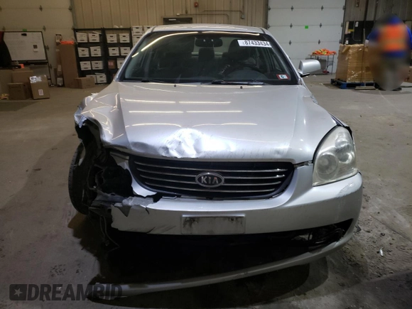 2007 Kia Optima EX with VIN KNAGE124675137864, listed as a Copart auction lot 87433434 with 141,682 mi miles and Salvage Title. Bid and sale history available at carsss.com. Image 5.