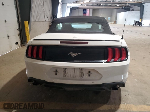 2018 Ford Mustang EcoBoost Premium with VIN 1FATP8UH9J5124396, listed as a Copart auction lot 61781055 with 105,036 mi miles and Salvage title. Bid and sale history available at DreamBid. Image 6.