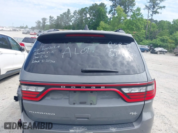 2023 Dodge Durango R/T Plus with VIN 1C4SDHCT1PC616557, listed as a IAAI auction lot 42320053 with 25,697 mi miles and . Bid and sale history available at DreamBid. Image 16.